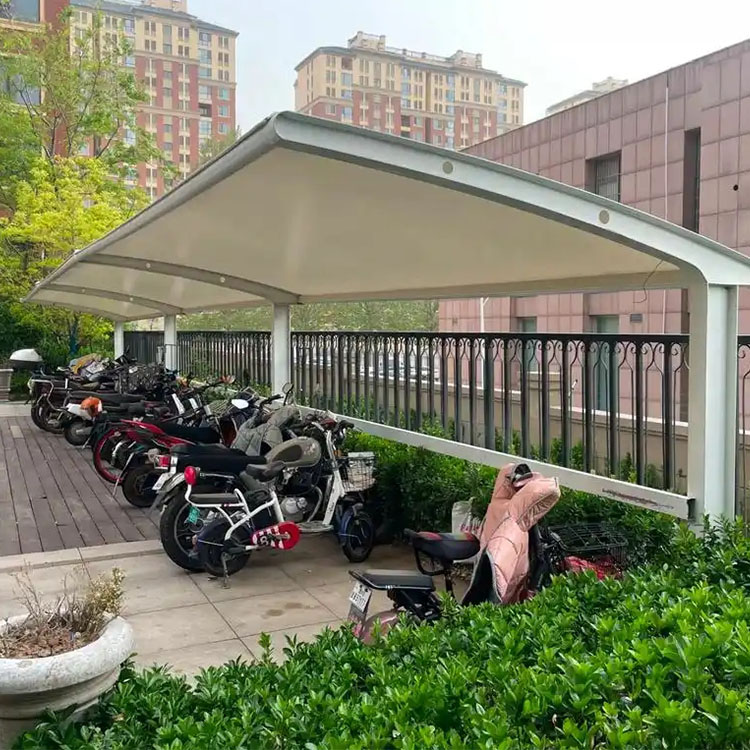 兰州膜结构电动车棚